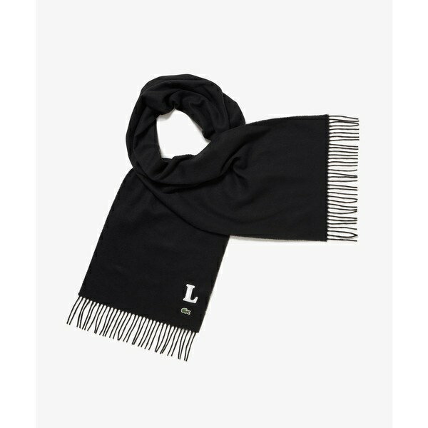 イニシャルステッチマフラー / フリンジストール／ラコステ（LACOSTE）