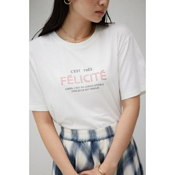 ソフトタッチロゴTシャツ／アズー