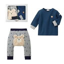 長袖Tシャツ&ベビーパンツセット【BOX付き】/ミキハウス ホットビスケッツ(MIKIHOUSE HOT BISCUITS)