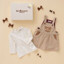 コーデュロイ ジャンパースカート&モックネックTシャツギフトセット【BOX付き】/ミキハウス ホットビスケッツ(MIKIHOUSE HOT BISCUITS)