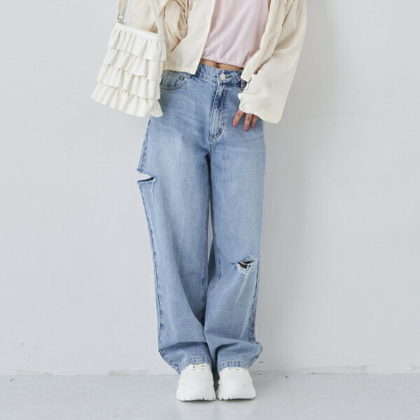 【LTXC】ダメージロングパンツ／ラブトキシック（Lovetoxic）のサムネイル