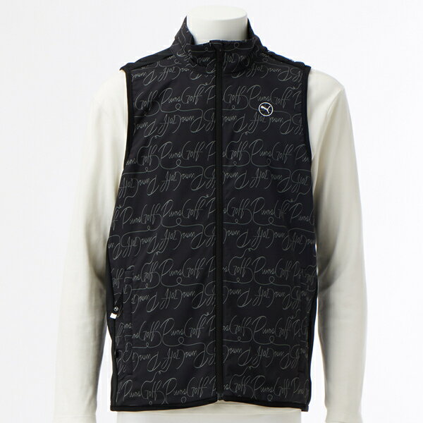 PUMA GOLF/プーマゴルフ/ゴルフ ストレッチAOPコンビスウェットFZベスト／プーマ（PUMA）
