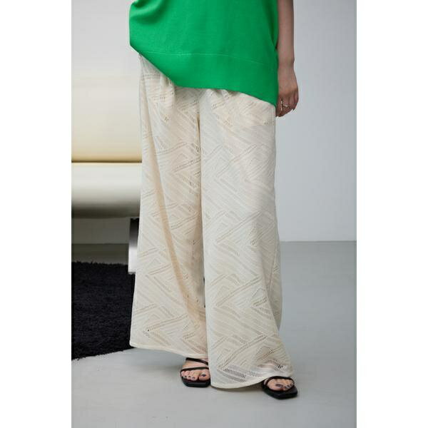 レースリラックスパンツ／アズール