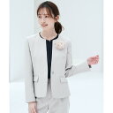 【洗濯機で洗える/セットアップ対応】ウォッシャブルキーネックジャケット/イッカ(ikka)