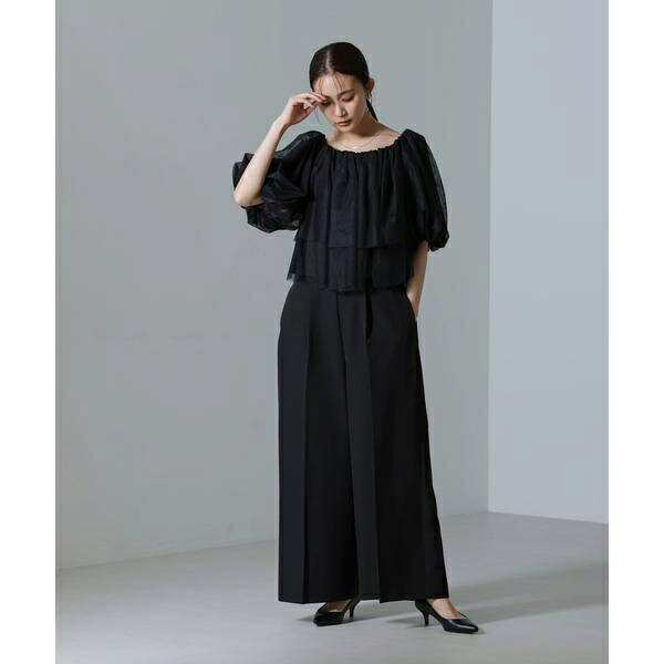 troisiemechaco／TULLE DOUBLECLOTH セットアップパンツ／ナノユニバース（NANO universe） 0101marui-12679926 丸井(マルイ)楽天市場店 サンプル画像2