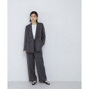 シャークスキン SETUP ワイドパンツ 24AW/ナチュラルビューティーベーシック(NATURAL BEAUTY BASIC)(4)
