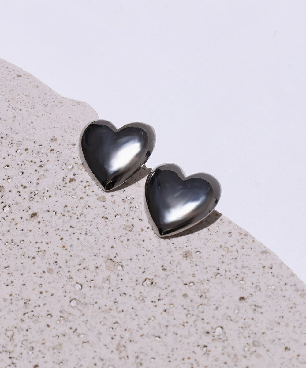 Other , Materials - LHME スムースハートピアス/シルバー/サージカルステンレス 金属アレルギー対応／エルエイチエムイー（LHME）