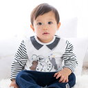 アニマル時計ボーダーTシャツ(70~90cm)/フィヨ デュ ベベ ルダクティオン(fillot de bebe reduction)