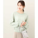 【24AW/トレンド/洗える】シアーチェックニット/MK ミッシェルクラン(MK MICHEL KLEIN )