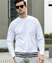 1PIU1UGUALE3 RELAX ラインストーンヘムロングTシャツ/ウノピゥウノウグァーレトレ リラックス(1PIU1UGUALE3 RELAX)(4)