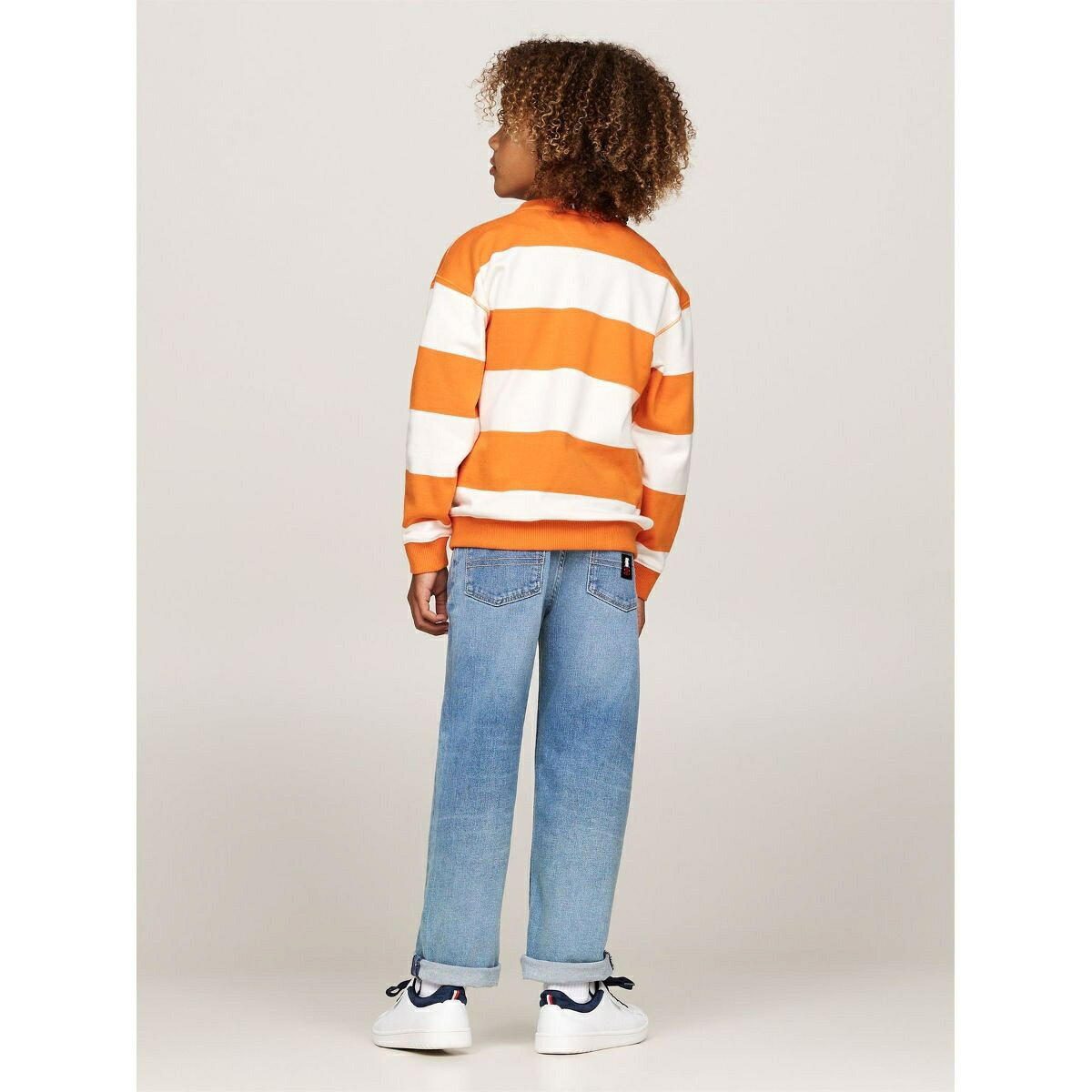 KIDS ストライプクルーネックトレーナー／トミー ヒルフィガー（Tommy Hilfiger）