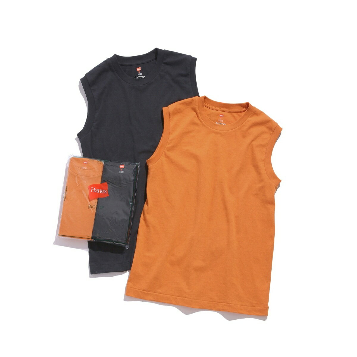 【Hanes for BIOTOP】Sleeveless T-Shirts／アダムエロペ（ADAM ET ROPE'）