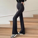フィットロング丈マタニティフレアパンツ/メゾンドラティール(maison de LATIR)