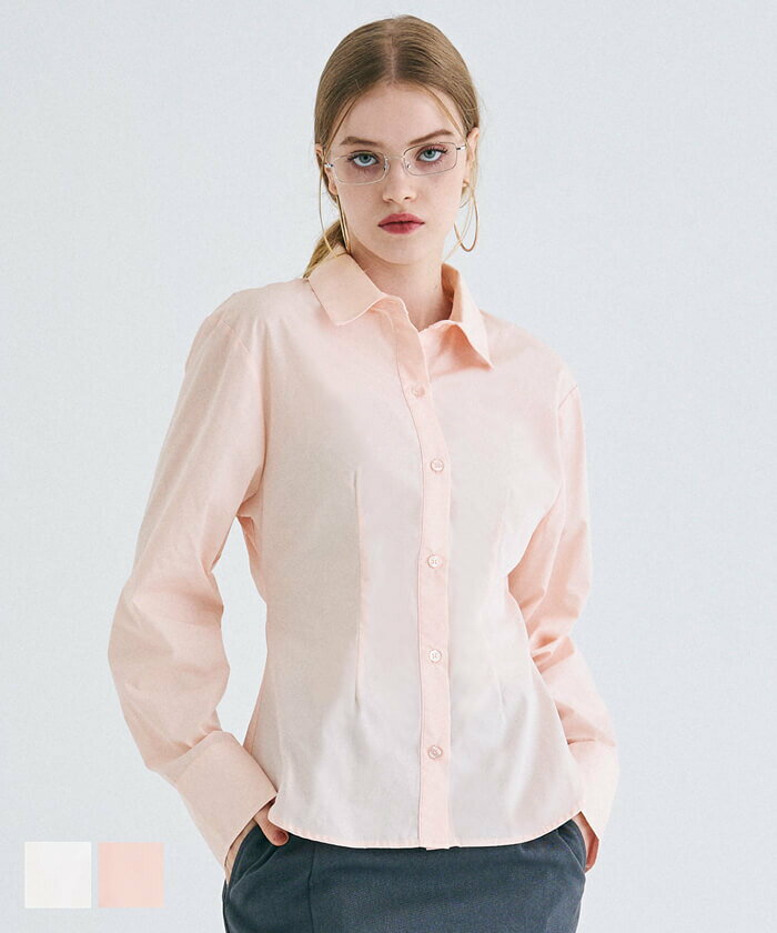 ウエスト ダーツシャツ 全2色／コカ（coca）のサムネイル