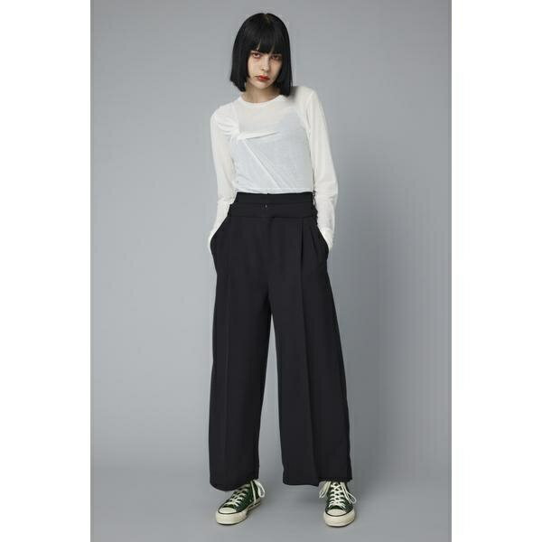 Tuck wide pants／ヘリンドットサイ（HeRIN.CYE）