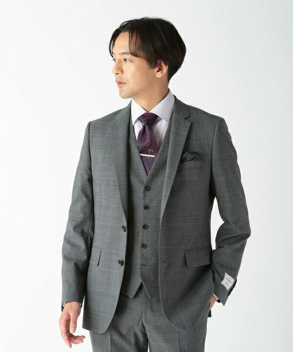 TWグレンチェックスーツ（同素材ベストあり）／クラウデッドクローゼット（CROWDED CLOSET）