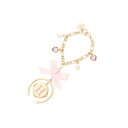 ハートビジュー付きカラーイニシャルバッグチャーム H/アンドシュエット(& chouette)