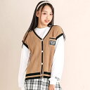 【 ニコ☆プチ 掲載 】ニットベスト&Tシャツセット(130~160cm)/ジディ(ZIDDY)