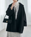 ウール調ビッグカラーガウンコート/ラナン(Ranan)