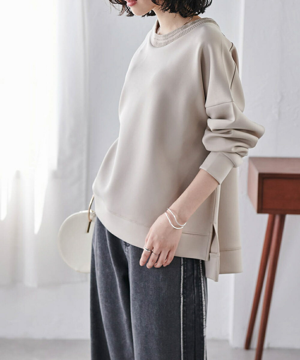 HS編立衿ポイントきれいめスウェット／ラナン（Ranan）