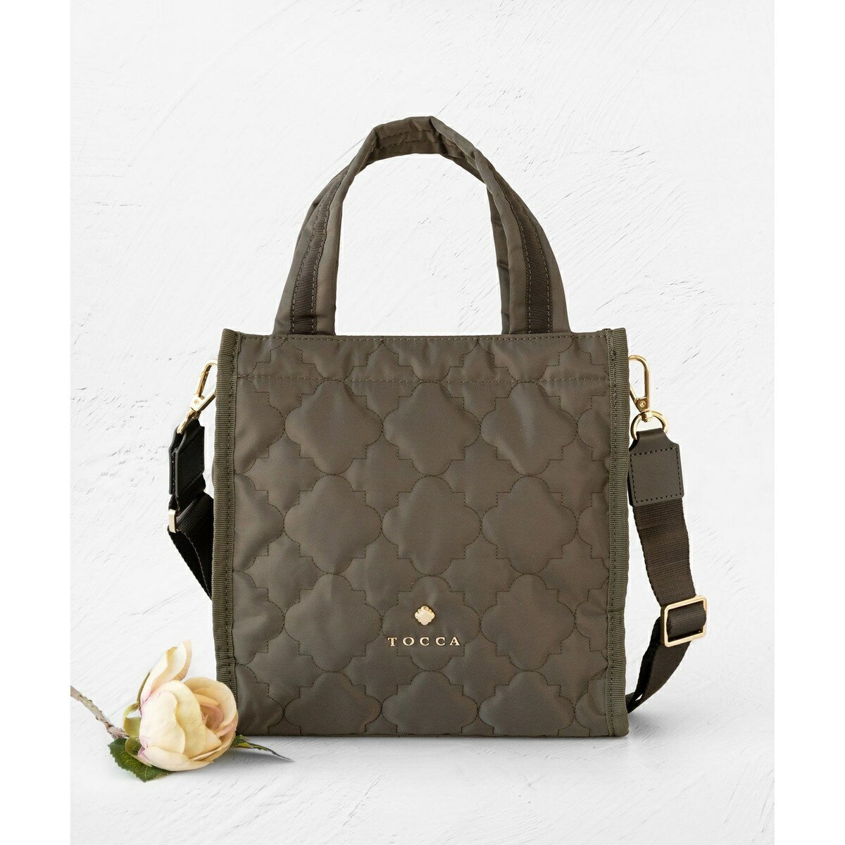 【撥水】CHECKER CLOVER QUILTMINIBAG キルトミニバッグ／トッカ（TOCCA）