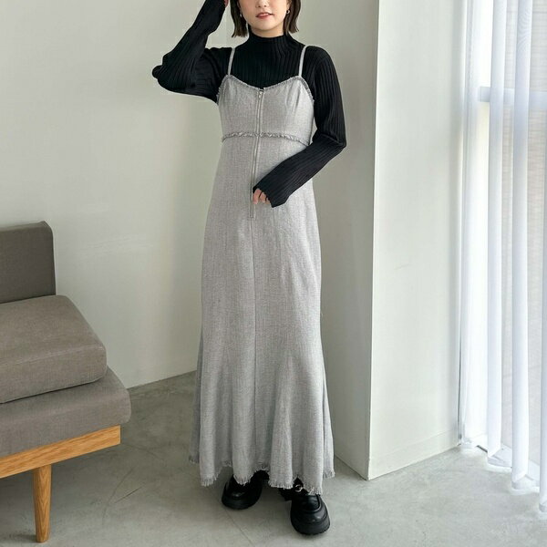 フリンジツイードキャミワンピース／アルシーヴ（archives）