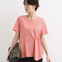 【洗える/トレンド】ドロストデザインTシャツ/インディヴィ(INDIVI)