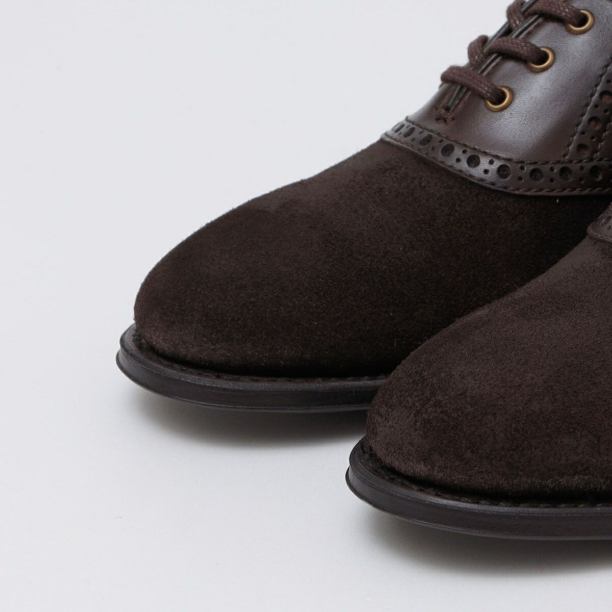 【SHIPS別注】Lo spago: ワックスドスエード サドル シューズ／シップス（SHIPS）