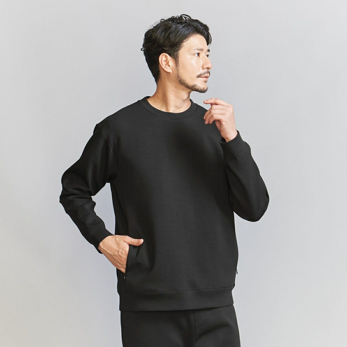 【WEB限定 WARDROBE SMART】ダブルニット クルーネック スウェット/セットアップ対応/ビューティー&ユース ユナイテッドアローズ(BEAUTY&...