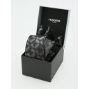 スーティスト シルク パネル柄 ナロータイ&チーフセット/タカキュー(TAKA-Q)