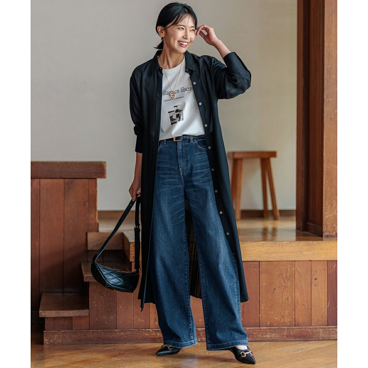 【洗える】Le collage ロゴロンTEE／23区（23KU） 0101marui-12691411 丸井(マルイ)楽天市場店 サンプル画像3