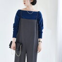 quaranciel:〈手洗い可能〉キャミ ワイド サロペット(セットアップ対応)/カランシエル(quaranciel)