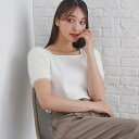 フェイクファースリーブニット【洗濯機可】/インデックス(index)