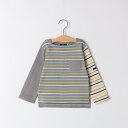 SHIPS KIDS:80~90cm / オーガニック コットン ボーダー 長袖 TEE/シップス(SHIPS)