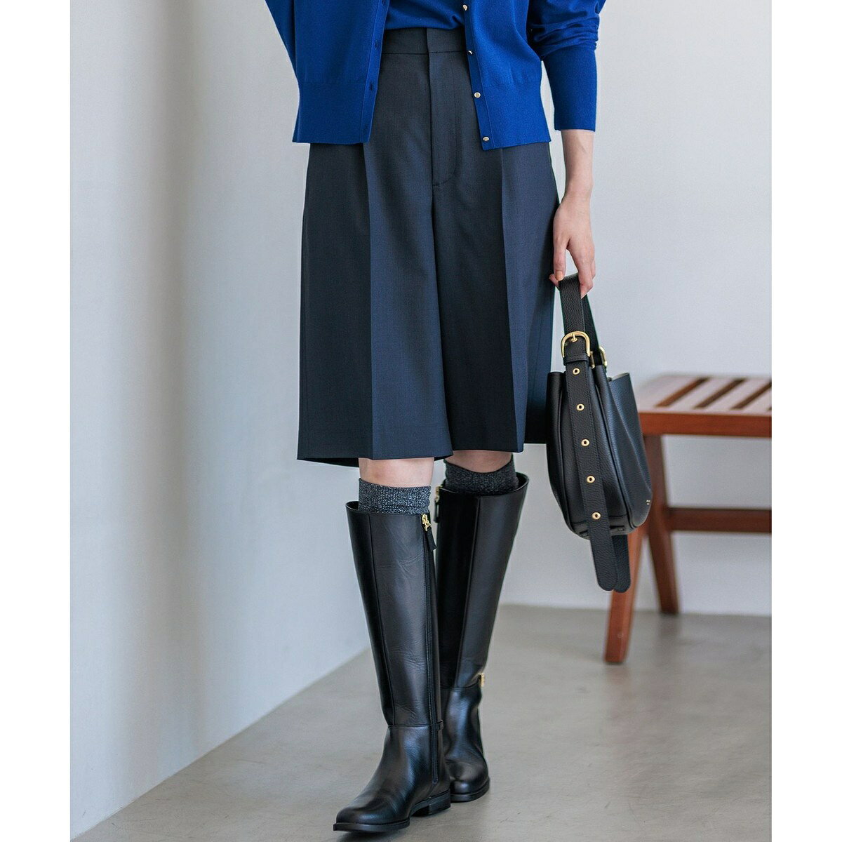 【CLASSY.10月号掲載/洗える】TWマットクロス ハーフパンツ／23区（23KU） 0101marui-12694081 丸井(マルイ)楽天市場店 サンプル画像3