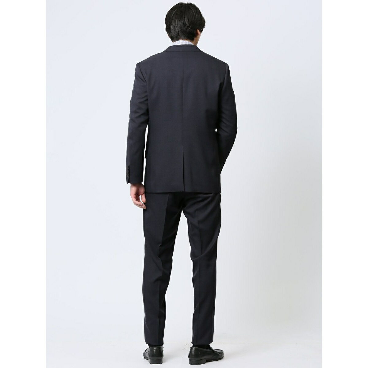 【ストレッチ ウォッシャブル】m.f.エディトリアル 2ボタン2ピース ビジネススーツ ウィンドペン／m.f.エディトリアル（m.f.editorial）