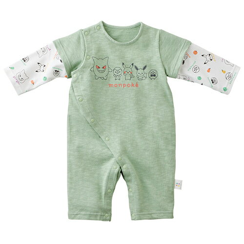 モンポケ レイヤード調ロンパース／犬印マタニティ＆ベビー（inujirushimaternity＆baby）のサムネイル