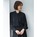 【カタログ掲載・セットアップ対応・洗える】ライトサテン ブラウス/自由区(JIYU-KU)