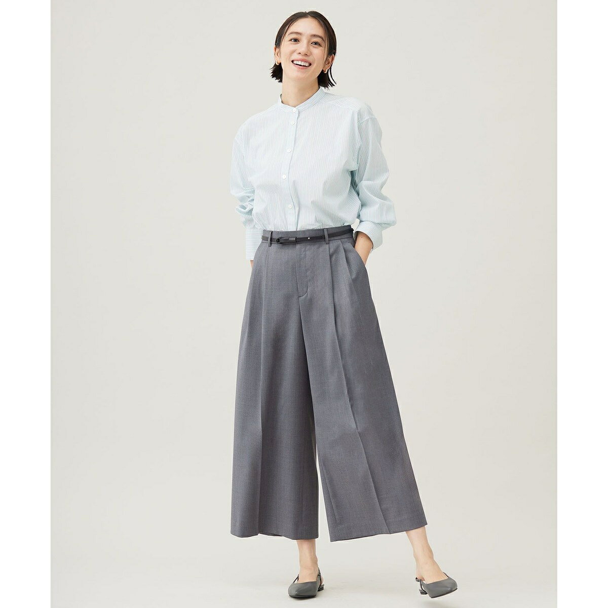 【洗える】TWラチネストレッチワイドクロップド パンツ／自由区（JIYU-KU） 0101marui-12695270 丸井(マルイ)楽天市場店 サンプル画像3