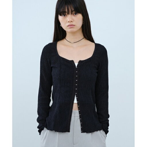 fronthook sheer rib pullover/コードエー(CODE A) fronthook sheer rib pullover/コードエー(CODE A)