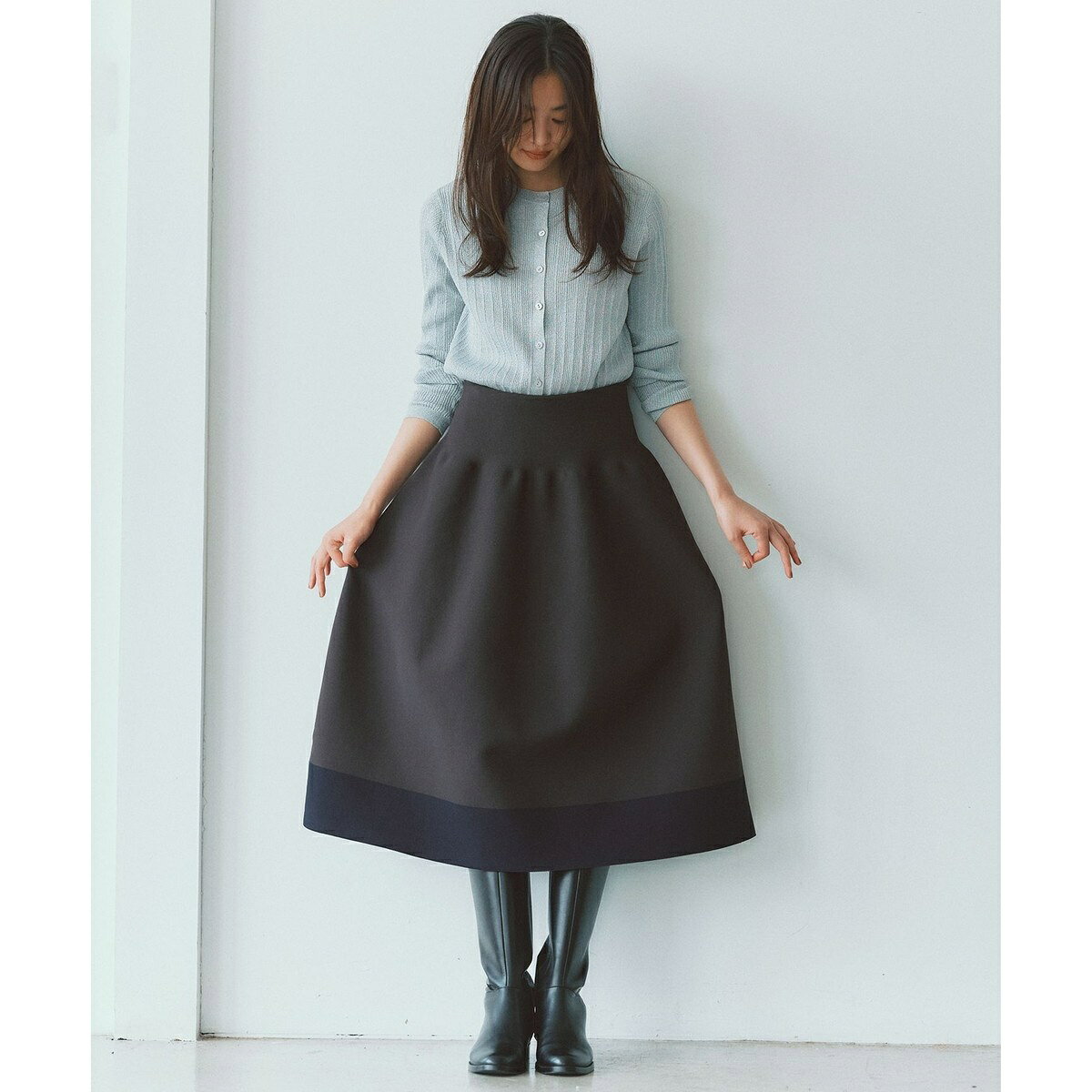 【洗える】ポリエステルホールガーメント スカート／自由区（JIYU-KU） 0101marui-12696881 丸井(マルイ)楽天市場店 サンプル画像3