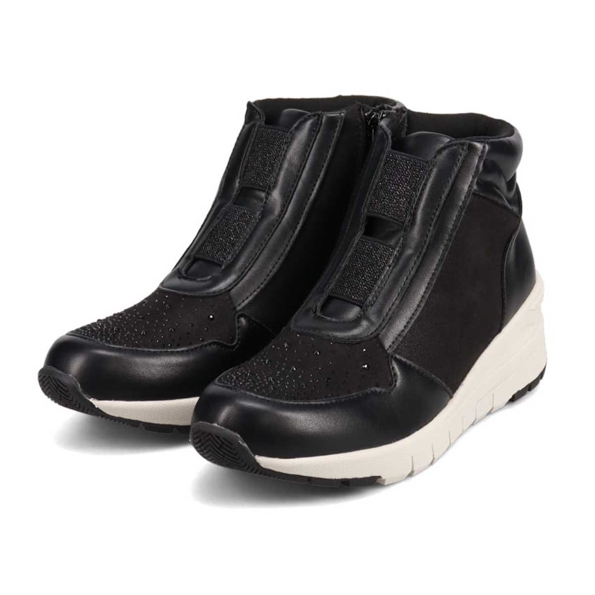 【撥水仕様】missy des missy ヒールアップハイカットスニーカー／ミッシー デ ミッシー（missy des missy）