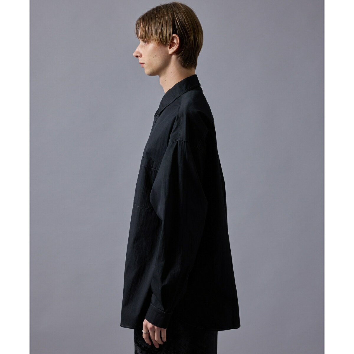 フィルムルーズレギュラーカラーシャツ／ジュンレッド（JUNRED）