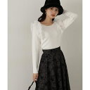 肩フリルリブニット 24AW/プロポーション ボディドレッシング(PROPORTION BODY DRESSING)