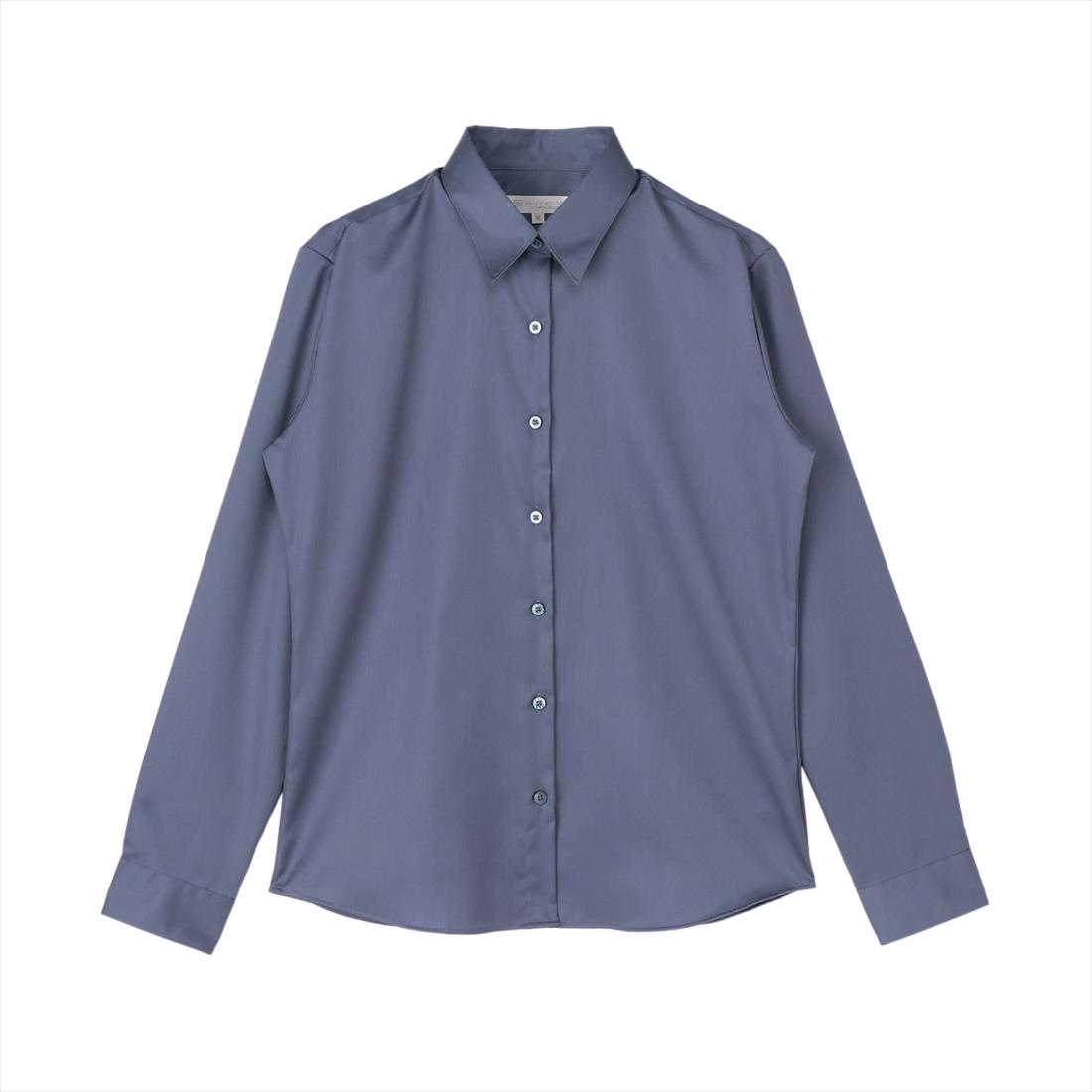 【超形態安定】 レギュラー衿 綿100% 長袖 レディースシャツ/ブリックハウス(BRICKHOUSE)