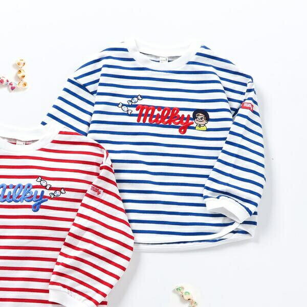 PEKO＆POKO ボーダーTシャツ／アプレ レ クール（apres les cours）のサムネイル