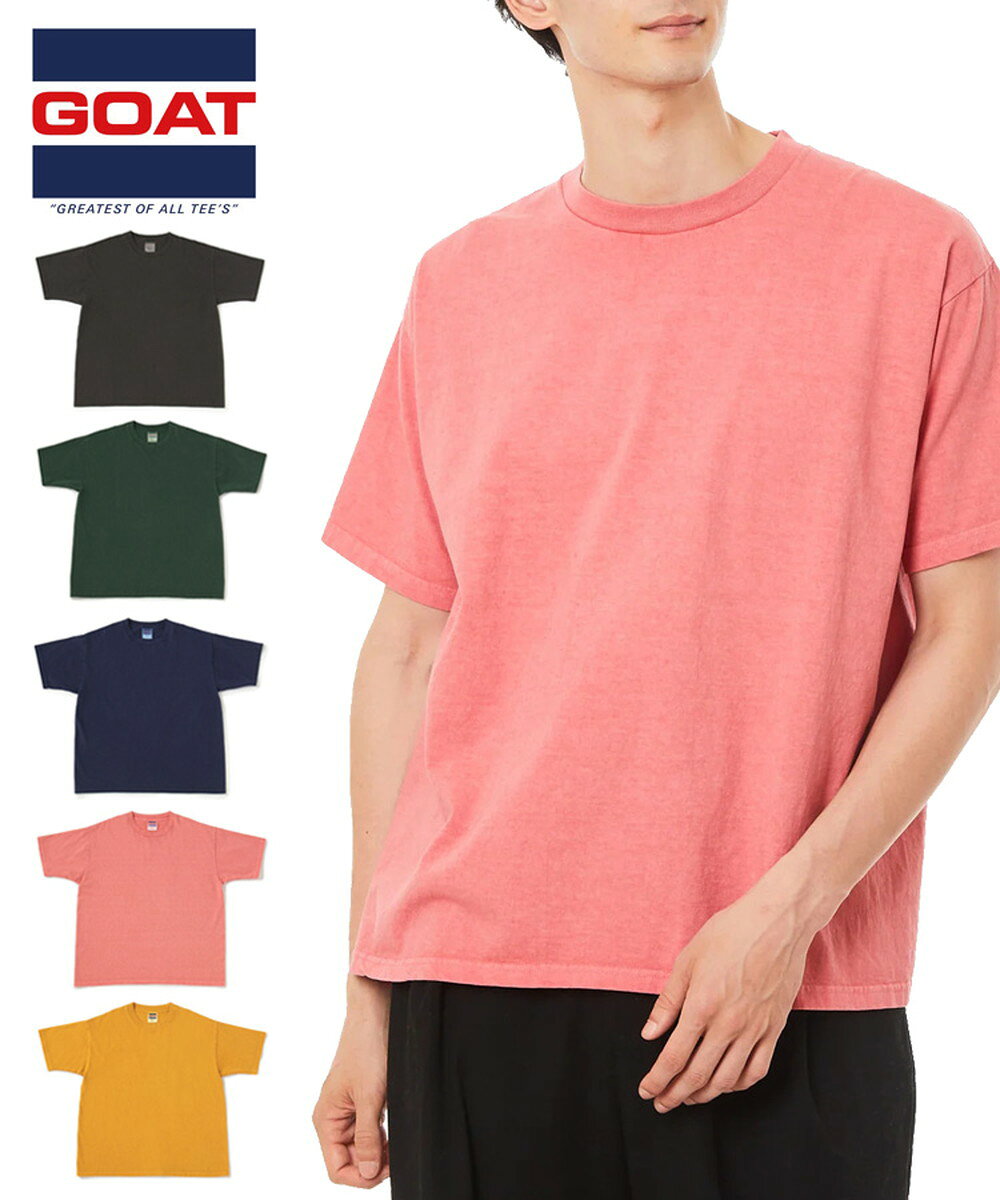��GOAT��PIGMENT DYE SHORT SLEEVE TEE 7oz (�ԥ����ȥ���ȾµT���������饤����STYLISE��