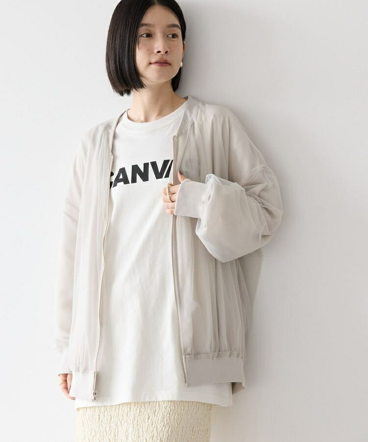 リバーシブルシフォン×チュールブルゾン／アメリカンホリック（AMERICAN HOLIC）のサムネイル