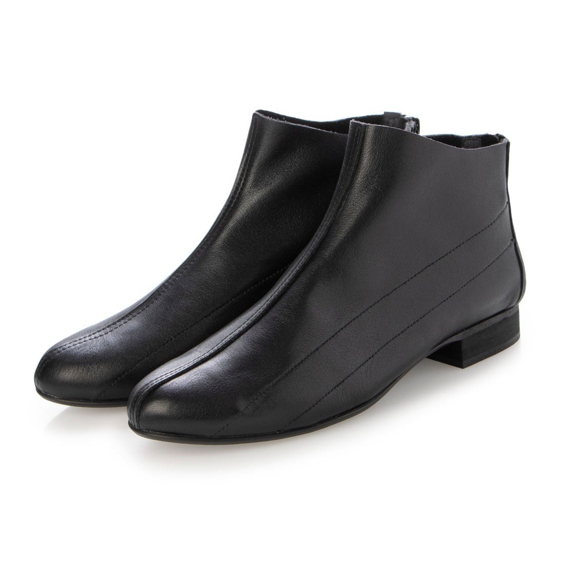 24秋冬新作2.5cm本革一枚仕立てソフトアンクルブーツ／クリー（Creer）