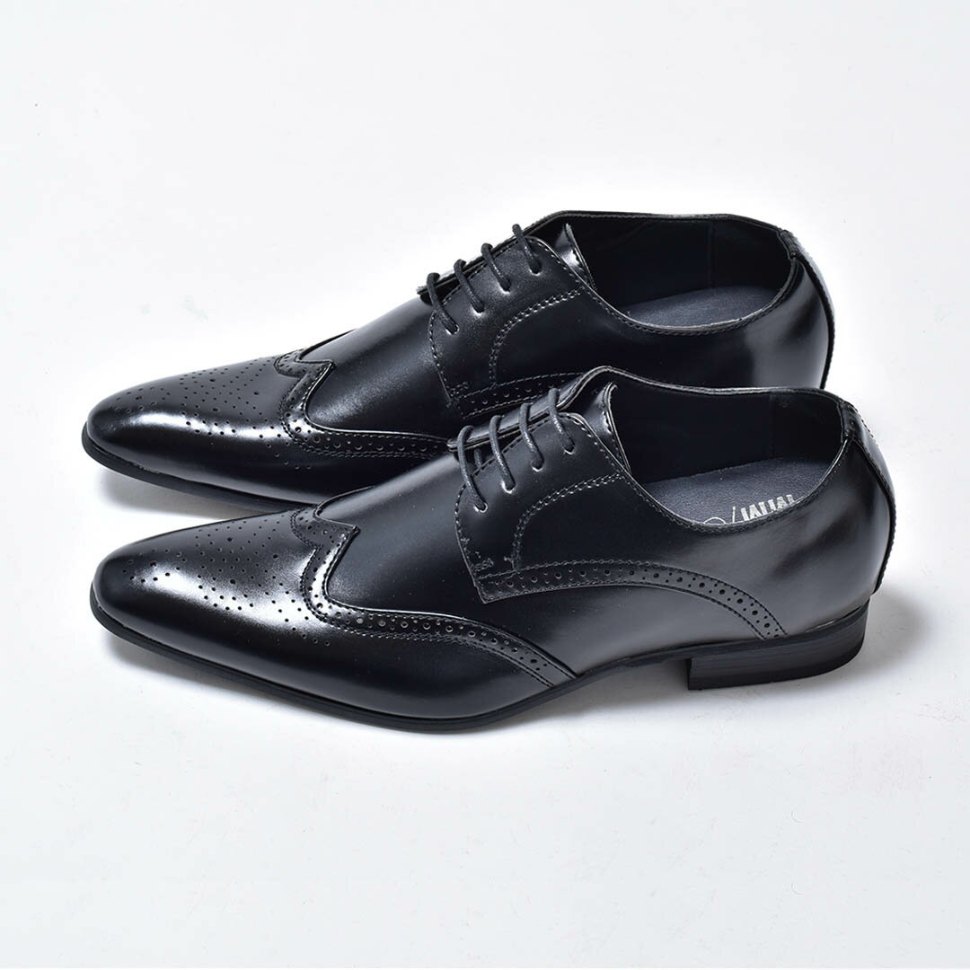 ウィングチップ ビジネスシューズ / シークレットシューズ／エムエムワン（MM/ONE）